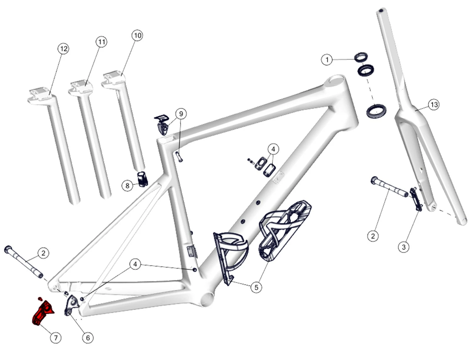 BMC Dropout 72 Patte De Dérailleur 30000701 - Teammachine SLR01 / SLR MY2021 (direct-mount Shimano) 4 BMC Dropout 72 Patte De Dérailleur 30000701 - Teammachine SLR01 / SLR MY2021 (direct-mount Shimano) – Image 2