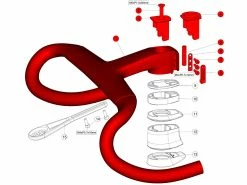 BMC ICS Carbon Aero Cockpit Red - Black - White 2023 -Magasin De Pièces SRAM bmc ics carbon aero cockpit red black white 2023 6