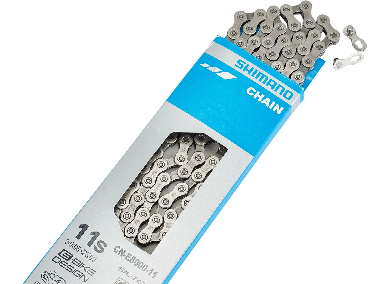 SHIMANO Chaîne E8000 11v Quick-Link 138 Maillons 4 SHIMANO Chaîne E8000 11v Quick-Link 138 Maillons – Image 2